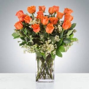 Long Stem Coral Roses by BloomNation™