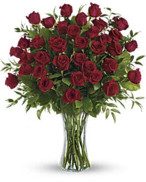 3 Dozen Rose Vase Arrangement